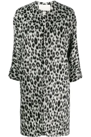 Isabel Marant Manteau Ometia à imprimé léopard