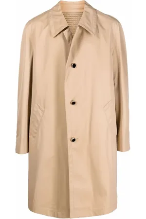 COOL T.M Manteau en coton à simple boutonnage