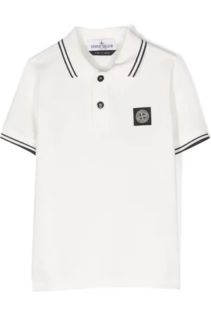 Stone Island Polo en coton à patch logo