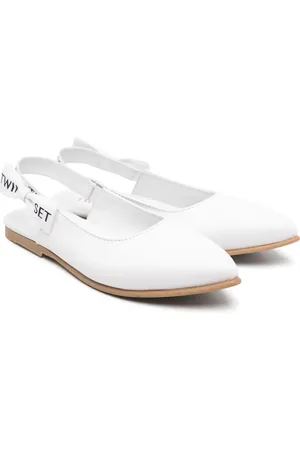 Twin-Set Ballerines en cuir à détail de nœud