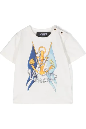 VERSACE T-shirt à imprimé Marine