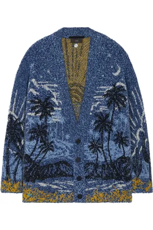 Alanui Cardigan à imprimé plage