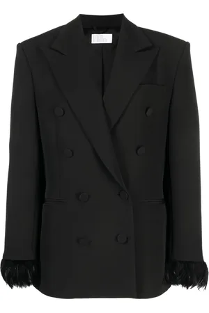 GIUSEPPE DI MORABITO Blazer à poignets ornés de plumes