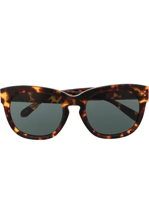 Linda Farrow Lunettes de soleil Jenson à effet écaille de tortue