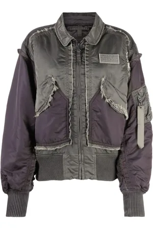 MISBHV Veste bomber à empiècements contrastants