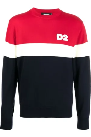 Dsquared2 Pull en laine à design colour block