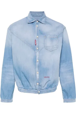 Dsquared2 Chemise en jean à taille élastiquée