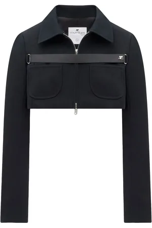 Courrèges Veste à coupe crop