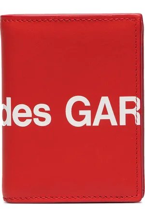 Comme des Garçons Portefeuille pliant à logo imprimé