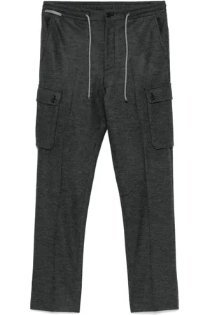 corneliani Pantalon cargo à lien de resserrage