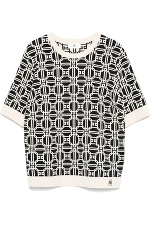 Elisabetta Franchi Haut à motif monogrammé