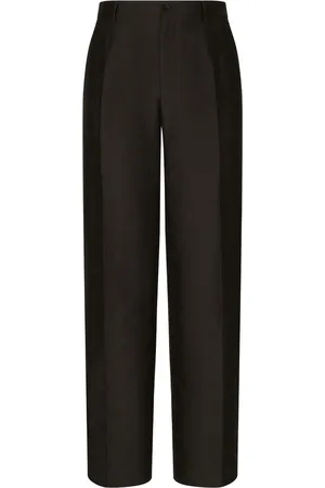 Dolce & Gabbana Pantalon droit à logo en jacquard