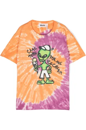 Molo T-shirt Riley à motif tie-dye