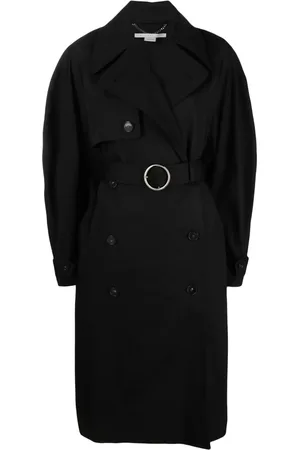 Stella McCartney Trench ceinturé à boutonnière croisée