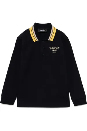 VERSACE Polo à logo brodé