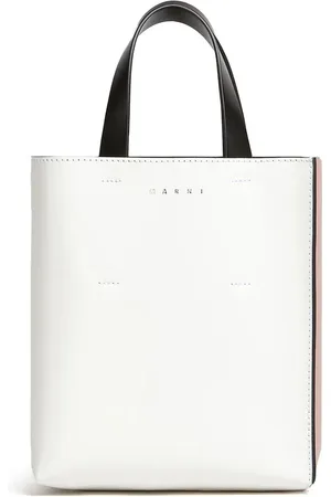 Marni Sac cabas en cuir à design bicolore