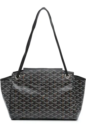 GOYARD Sac porté épaule Robaguette PM en toile Goyardine (2018)