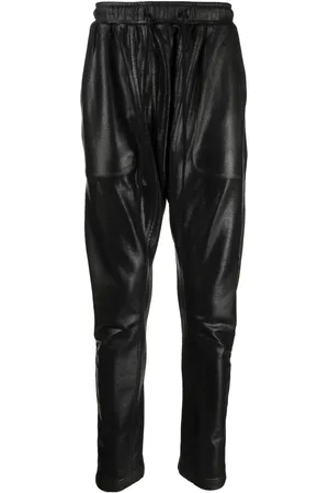 JULIUS Pantalon droit en cuir artificiel