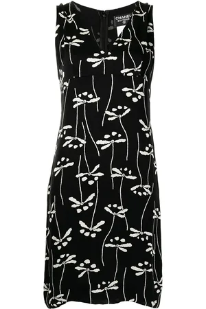 CHANEL Robe sans manches à fleurs (1998)