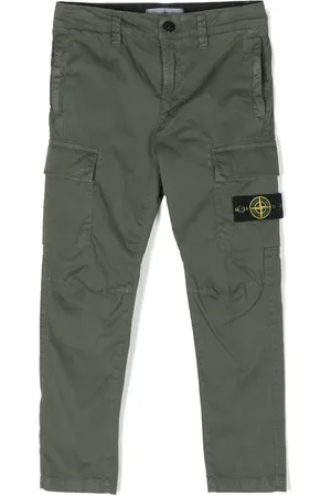 Stone Island Pantalon cargo à motif Compass signature