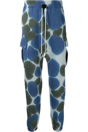 BUSCEMI Pantalon de jogging en coton à imprimé tie-dye