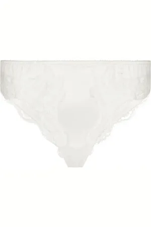 Dolce & Gabbana String satiné bordé de dentelle