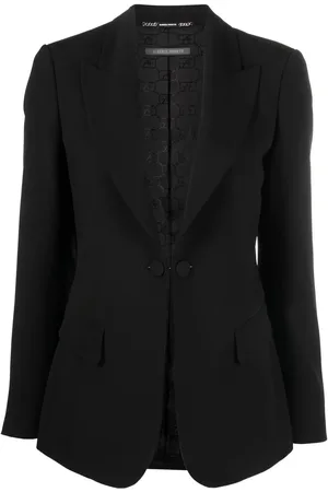 Alberta Ferretti Blazer boutonné à revers pointus