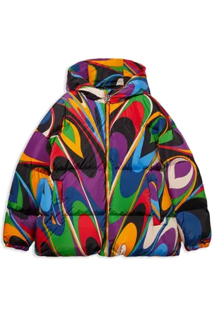 PUCCI Junior Doudoune à imprimé Onde