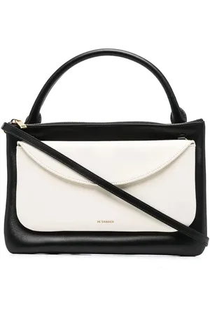 Jil Sander Sac à main colour block en cuir