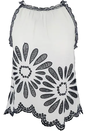 ULLA JOHNSON Haut brodé Julie en coton