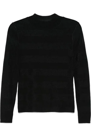 Emporio Armani Pull sans coutures à col montant