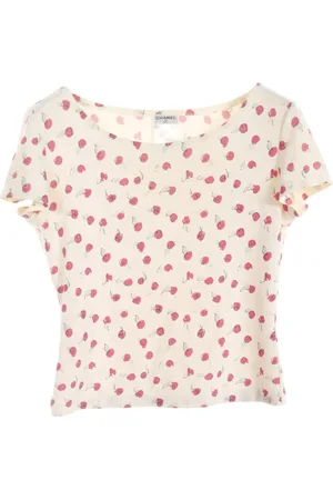CHANEL T-shirt à imprimé floral (1986-1988)