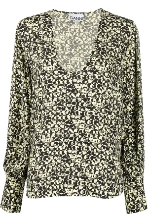Ganni Blouse à imprimé abstrait