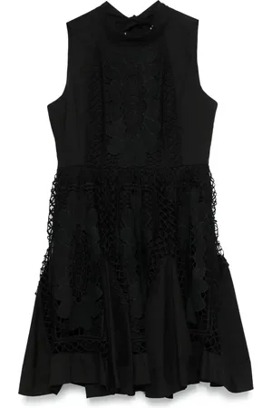 CENERE GB Robe courte à fleurs brodées