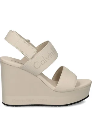 Calvin Klein Sandales compensées à brides logo 110mm