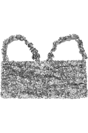 Ganni Haut crop à sequins