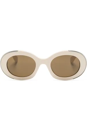 Alexander McQueen Lunettes de soleil à monture ovale