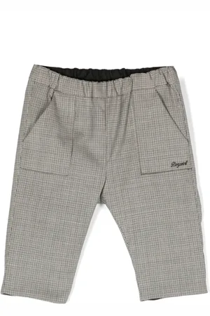 BONPOINT Pantalon à taille-élastiquée à motif pied-de-poule