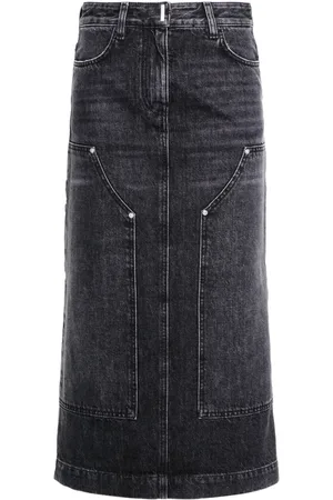 Givenchy Jupe en jean à taille haute