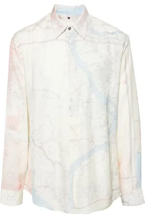 OAMC Chemise à imprimé graphique