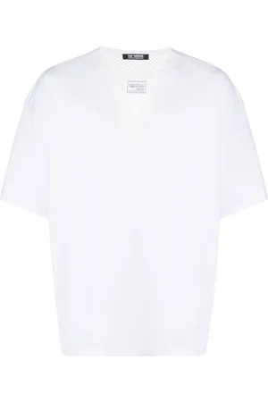 RAF SIMONS T-shirt à empiècement en résille