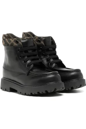 Fendi Bottines en cuir à logo