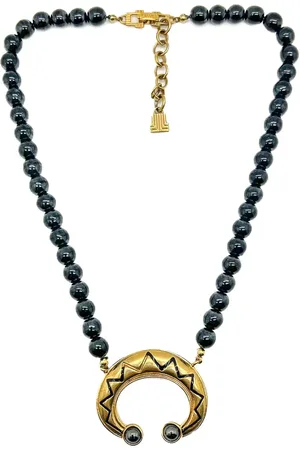 Lanvin Collier Crescent Talisman (années 1980)