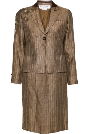Dior Tailleur-jupe en lin (années 2000)