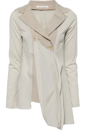 YOHJI YAMAMOTO Blazer asymétrique à revers crantés