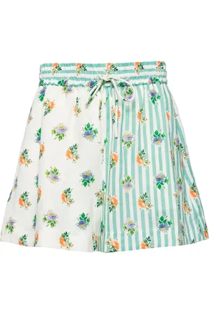 ALÉMAIS Short en lin à fleurs