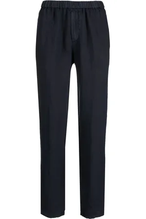Boglioli Pantalon en lin à coupe droite