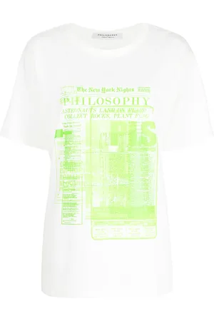 Serafini T-shirt en coton à logo imprimé