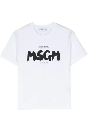 Msgm T-shirt en coton à logo imprimé