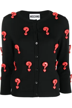Moschino Cardigan Red Question Marks